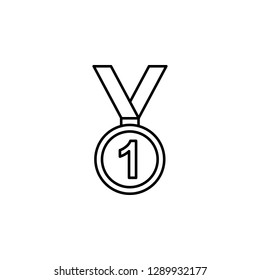 medal, winner, winter, sport outline icon. Element of winter sport illustration. Signs and symbols icon can be used for web, logo, mobile app, UI, UX