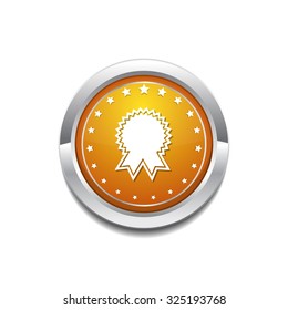 Medal Yellow Vector Icon Button