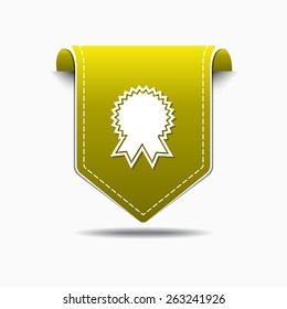 Medal Yellow Vector Icon Design