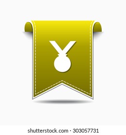 Medal Yellow Vector Icon Design