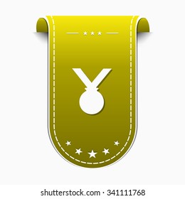 Medal Yellow Vector Icon Design
