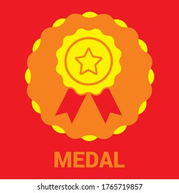 medal_ Label is the graphic arts, refers to pre-made images used to illustrate any medium. 