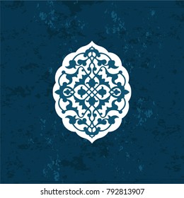 Medalion flower tile design