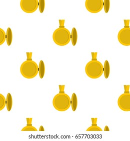 Medallion with blank space for photo pattern seamless background in flat style repeat vector illustration