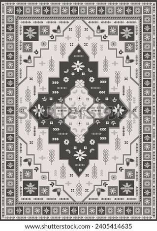 medallion carpet print design pattern