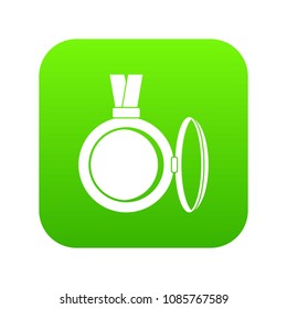 Medallion icon digital green for any design isolated on white vector illustration