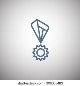 Medallion ribbons icon