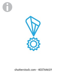 Medallion ribbons icon
