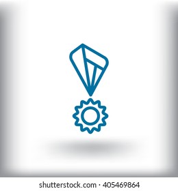 Medallion ribbons icon