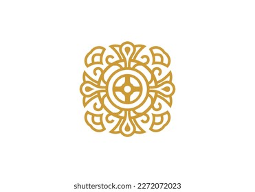 medallion with some combination of luxury ornament