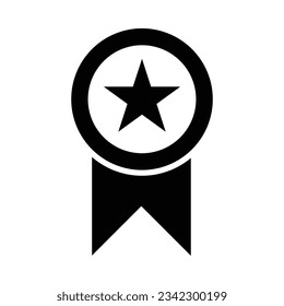 Medallion Vector Glyph Icon For Personal And Commercial Use.
