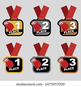 Medals for awarding boxing style