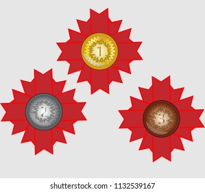 medals gold, silver, bronze