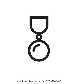 medals icon vector. medals outline style design