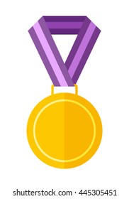 Medals icon for web in a flat style isolated on white background. vector illustration