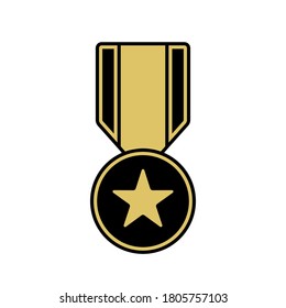 Medals illustration on white background