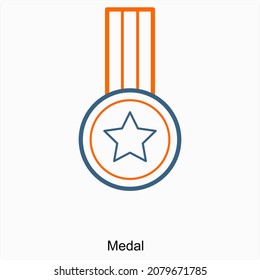 Medals or Winner Icon Concept