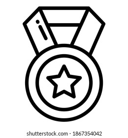 meddle vector line icon, school and education icon