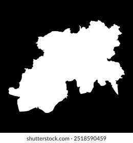 Mapa de la provincia de Medea, división administrativa de Argelia.