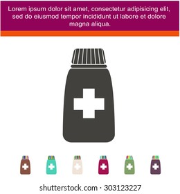 Medecine bottle icon