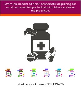 Medecine bottle icon