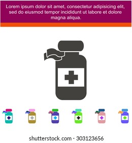 Medecine bottle icon