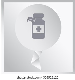 Medecine bottle icon
