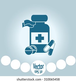 Medecine bottle icon