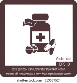Medecine bottle icon