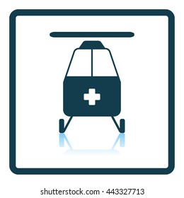 Medevac icon. Shadow reflection design. Vector illustration.