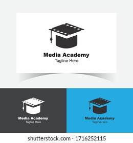 Media Academy Logo Design Template-
Logo Design for an online Social Media Academy. Film logo design. Film Academy logo design.