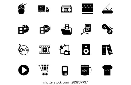 Media and Advertisement Vector Icons 5