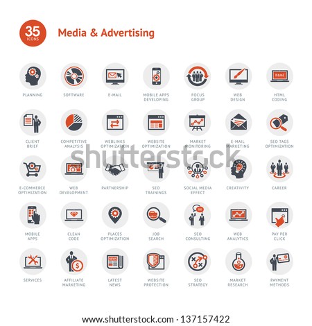Media and Advertising icons