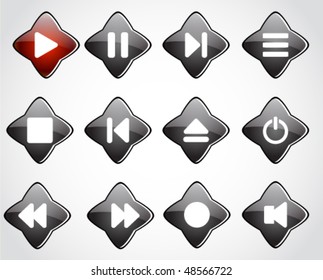media buttons