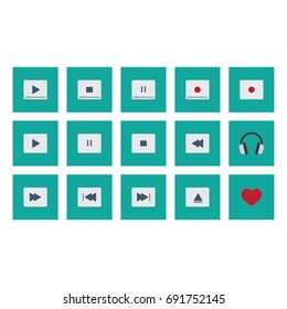 Media buttons background