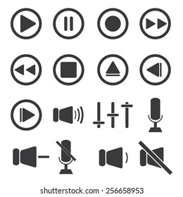 Media buttons icon