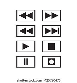 media buttons icon