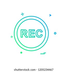 Media buttons icon design vector
