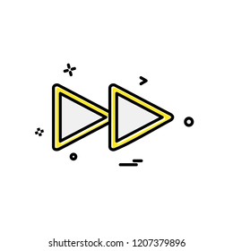 Media buttons icon design vector