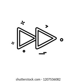 Media buttons icon design vector