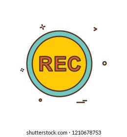 Media buttons icon design vector