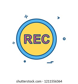 Media buttons icon design vector
