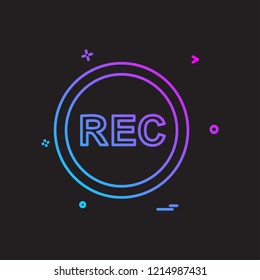 Media buttons icon design vector