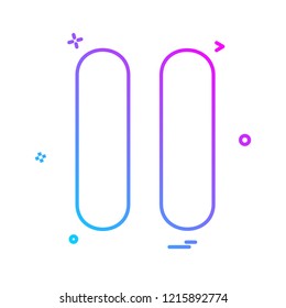 Media buttons icon design vector