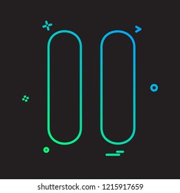 Media buttons icon design vector