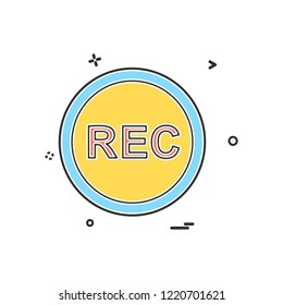 Media buttons icon design vector