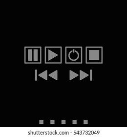 Media buttons icons.