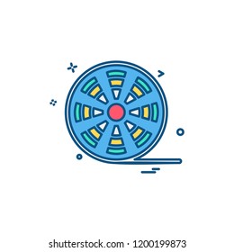 Media and Camera icon design vector 