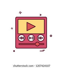 Media and Camera icon design vector 
