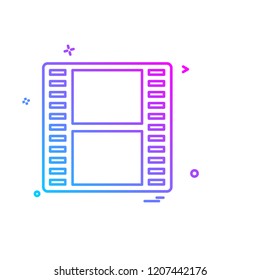 Media and Camera icon design vector 